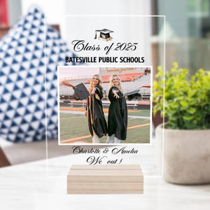 Graduation gift, Personalized Gift for best friends, College graduation gift, Custom Name Plaque - Class of 2025 Graduation Gift for Her Bff