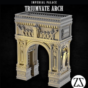 Triumvatbågens terräng vid Kejserpalatset | Zorpsector Rom-terräng | Skala 28–32 mm för Grimdark Wargames