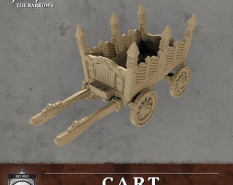 Medieval Fantasy Coach Wagon 28mm 32mm Tabletop Scatter Terrain RPG Caravan Cart Wargame Scenery