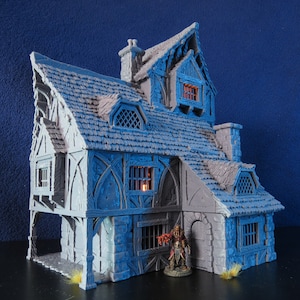 Medieval Mansion Wargaming Terrain: Fantasy Village Ruin