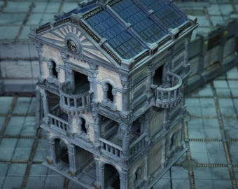 Mortuary Wargaming Building Zorpazorp Sector Rome Grimdark Imperial Palace Fortress for 28mm–32mm Wargames