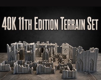 11:e upplagan Krigsspelsterräng - Grim Dark Ruins terräng 40000
