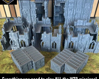10th Edition Terrain for WTC Grimdark wargames | Tournament Ready Wargaming Scenery | Tabletop Battle Terrain