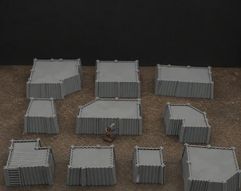 Modular Trench Blocks Terrain Crusade Set: Wargaming Scenery