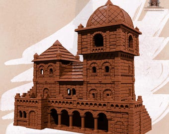 Basilica of the White Watch – Grand Fantasy Citadel Terrain Building for 28mm 32mm Tabletop RPGs