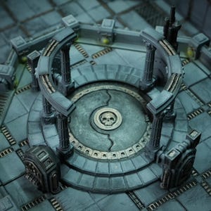 Plaza Zorpazorp Modulär terräng för det kejserliga palatset | Zorpsector Rom-terräng | 28-32 mm skala Grimdark Wargames