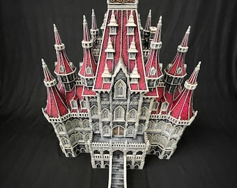 The Grand Manor Noble Castle Trifolium Estate Medieval Fantasy Terrain for 28mm-32mm Tabletop Games