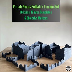 Faltbares 40K Gelände: Pariah Nexus zerstörte Stadtszene