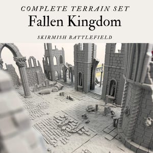 Modular terrain Battle set - Fallen Kingdoms 20 piece complete skirmish battlefield
