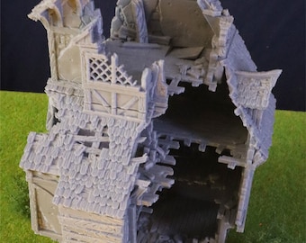 Ruined Medieval Home: Wargaming-terrein voor wargaming en rollenspellen