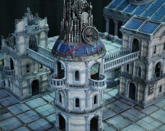 Communication Tower Modular Imperial Palace terrain | Zorpsector Rome Terrain | 28-32mm Scale Grimdark Wargames