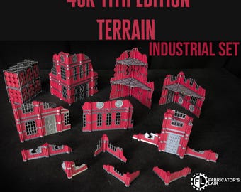 11:e upplagan av krigsspelsterräng - 40 000 hopfällbar terräng i industriell stil, Grim Dark Ruins