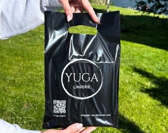 HOIXWEET Thank You Bags - Bulk Plastic Shopping Bags, Extra Thick, Loop - View #3