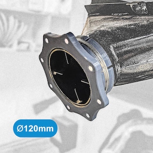 Conector magnético para polvo de 120 mm: ideal para proyectos de bricolaje, CNC y extracción de polvo en talleres. 120 mm - 1 unidad.