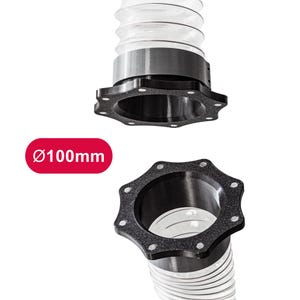 Connettore rapido magnetico per condotti da 100 mm - Perfetto per progetti fai da te, CNC e aspirazione della polvere in officina! 100 mm - 1 pezzo