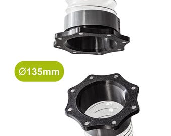 Magnetic Duct Quick Connector 135mm / 5.3 inch (1 Piece) | Dust Collection Hose Coupler for Workshop, Shop Vac & Woodworking | Vent Fitting