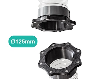 Magnetic Duct Quick Connector 125mm / 5 inch (1 Piece) | Dust Collection Hose Coupler for Workshop, Shop Vac & Woodworking | Vent Fitting