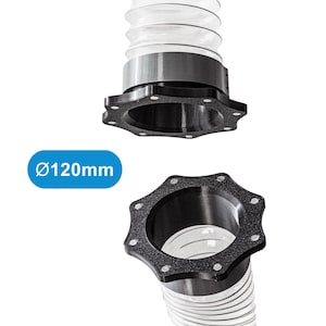 Connettore rapido magnetico per condotto da 120 mm / 4,7 pollici (1 pezzo) | Raccordo per tubo di aspirazione polveri per officina, aspirapolvere industriale e lavorazione del legno | Raccordo di ventilazione
