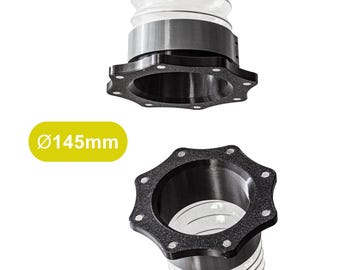Magnetic Duct Quick Connector 145mm / 5.7 inch (1 Piece) | Dust Collection Hose Coupler for Workshop, Shop Vac & Woodworking | Vent Fitting
