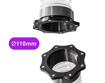 Magnetic Duct Quick Connector 110mm / 4.3 inch (1 Piece) | Dust Collection Hose Coupler for Workshop, Shop Vac & Woodworking | Vent Fitting