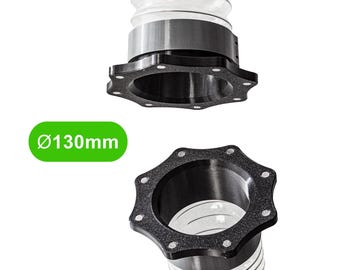 Magnetic Duct Quick Connector 130mm / 5.1 inch (1 Piece) | Dust Collection Hose Coupler for Workshop, Shop Vac & Woodworking | Vent Fitting