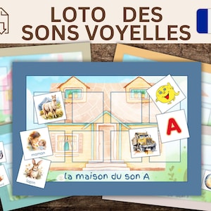 Loto de phonologie Montessori Lecture, Apprendre à Lire en Maternelle, Jeu Éducatif Français, Lecture Syllabique et Phonétique à Imprimer