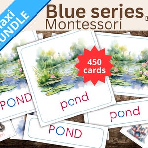 Cartes Montessori Phonologie Série Bleue en anglais, Apprendre à Lire, Jeu Educatif, Lecture Enfant, Imprimable, Conscience Phonologique PDF