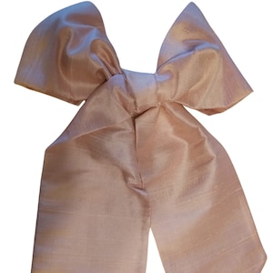 100% Silk Dupioni Swaddle Sash in Ivory, Dusty Baby Pink or Blue - New Baby Photo Prop Custom Embroidered and Personalized