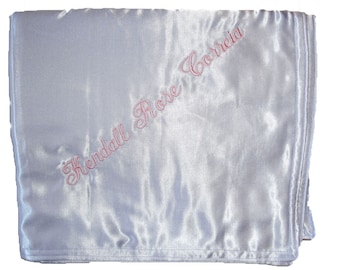 Coperta Neonato Personalizzata CaixiaBeauty Con Nome Ricamato - 100x100 Cm, Morbida In Poliestere, Finiture In Raso, Regalo Di Nascita Per Bambina E Bambino
