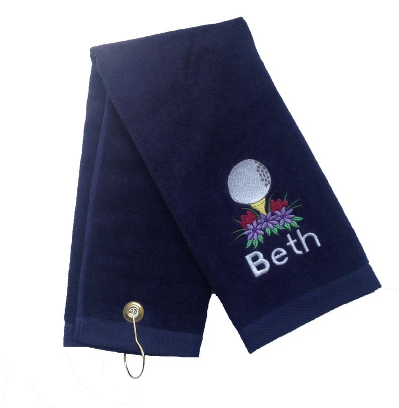Custom Embroidered Personalized Golf Towel for Her Etsy