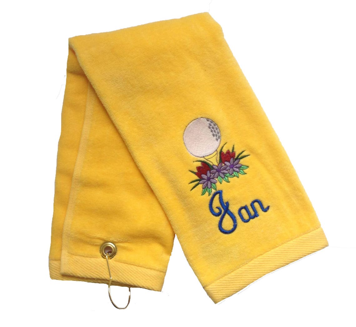 Custom Embroidered Personalized Golf Towel for Her Etsy