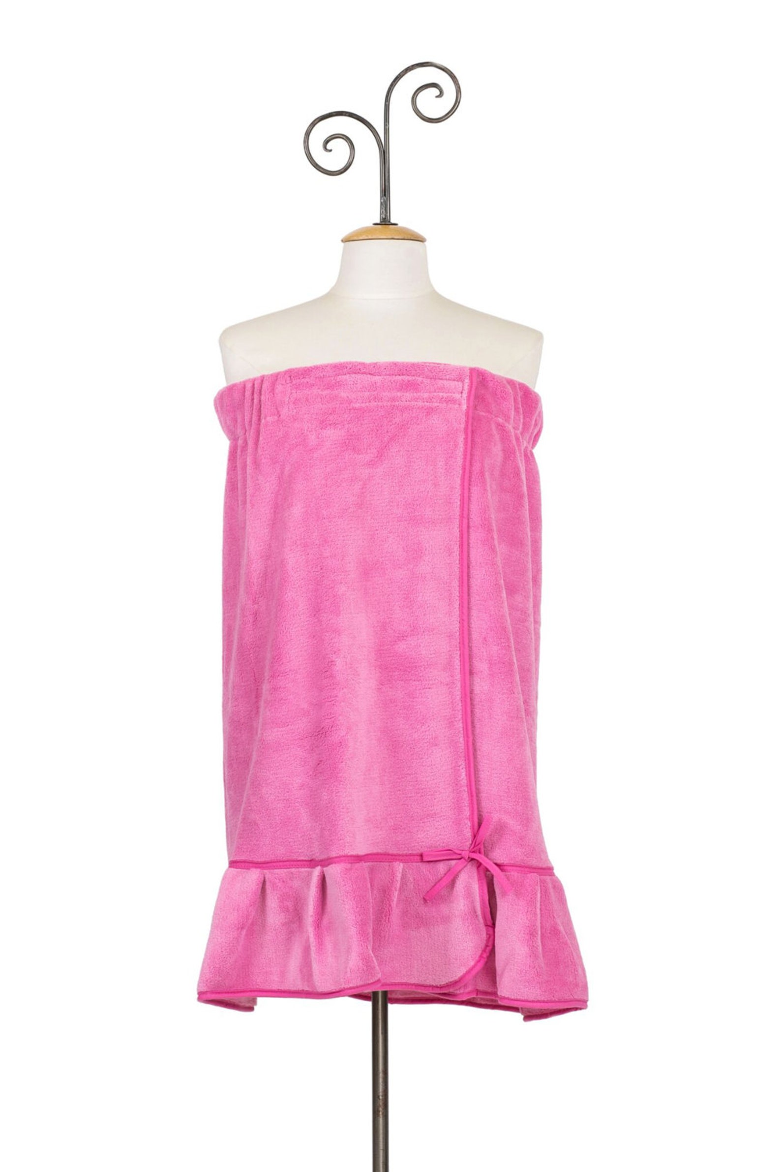 Flirty Flounced Ladies Shower Wrap in Terry Velour and Etsy