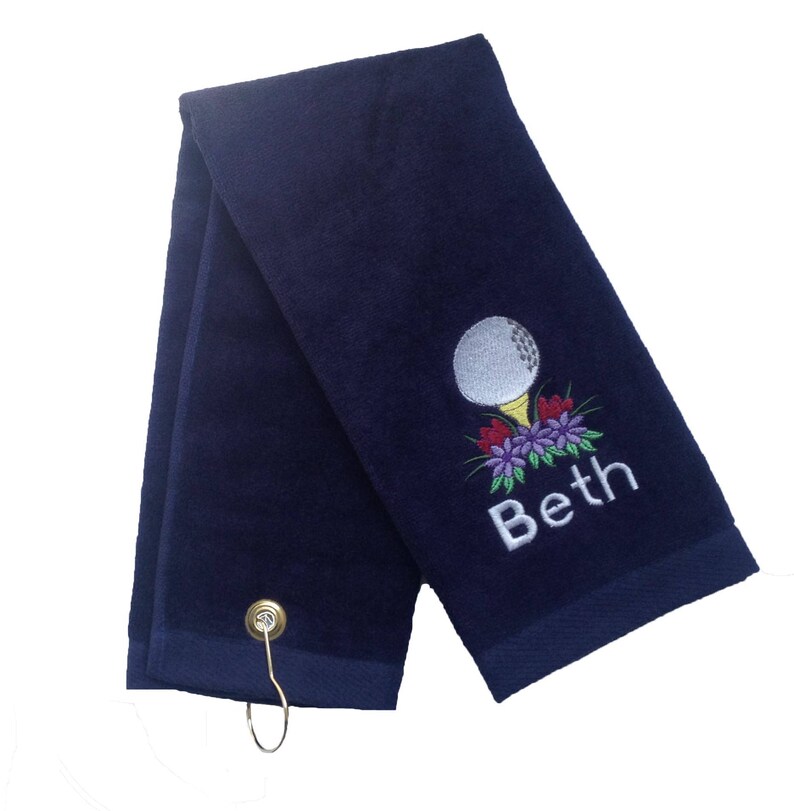 Custom Embroidered Personalized Golf Towel for Her Etsy