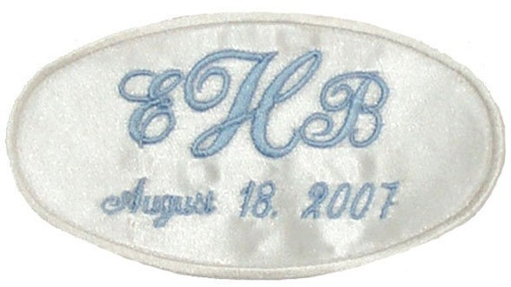 Buy Erica Satin Wedding Dress Name Label Patch Tag Custom