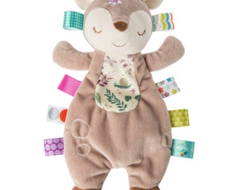 Custom Embroidered Personalized Character TAGGIES™ Flora Fawn and More Animal Style Choices