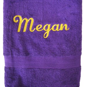 Bath, Beach or Pool Towel Custom Personalized by Embroidery image 4