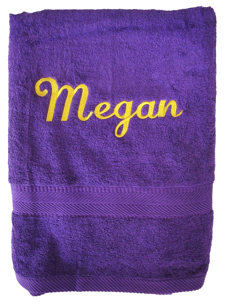 Bath, Beach or Pool Towel Custom Personalized by Embroidery image 4