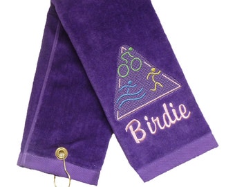 Custom Embroidered and Personalized Triathlon Towel