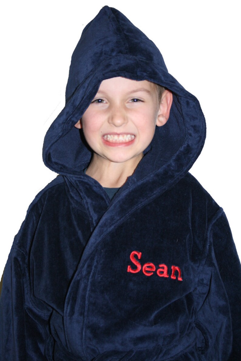 personalised cotton bathrobe