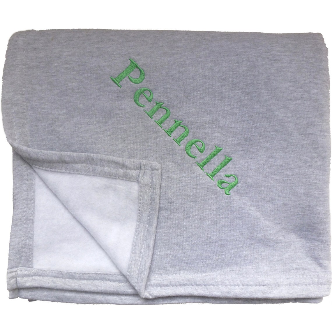Huge Sweatshirt Fabric Blanket Personalized by Embroidery Etsy