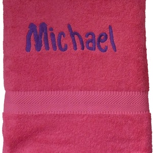 Bath, Beach or Pool Towel Custom Personalized by Embroidery image 2