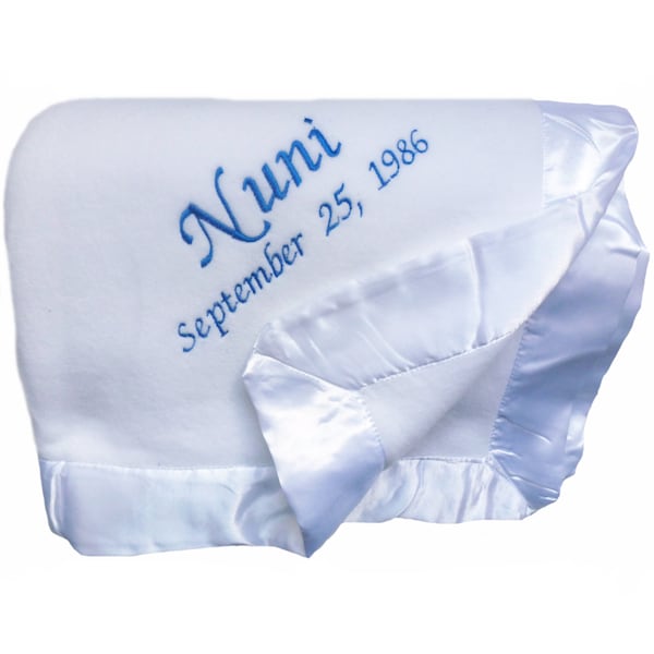 Micro Fleece Baby Blanket Etsy