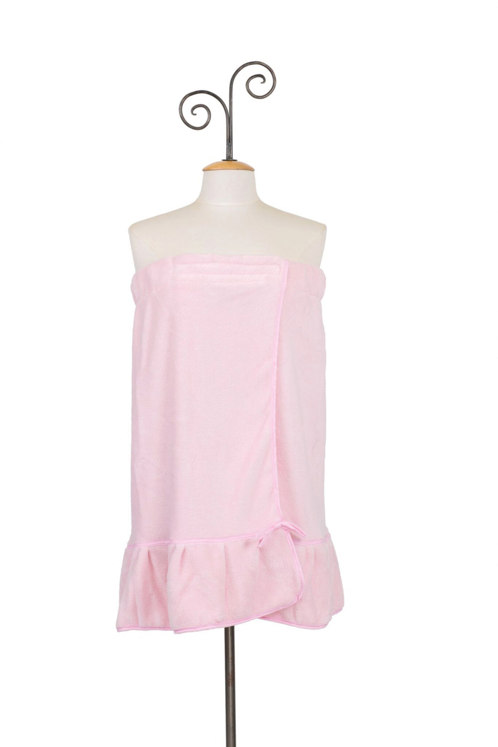 Flirty Flounced Ladies Shower Wrap in Terry Velour and Etsy