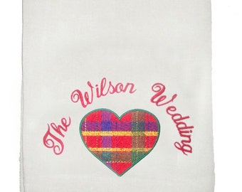 Wedding Guest Towel - Custom Embroidered and Personalized - Perfect for Reception Site