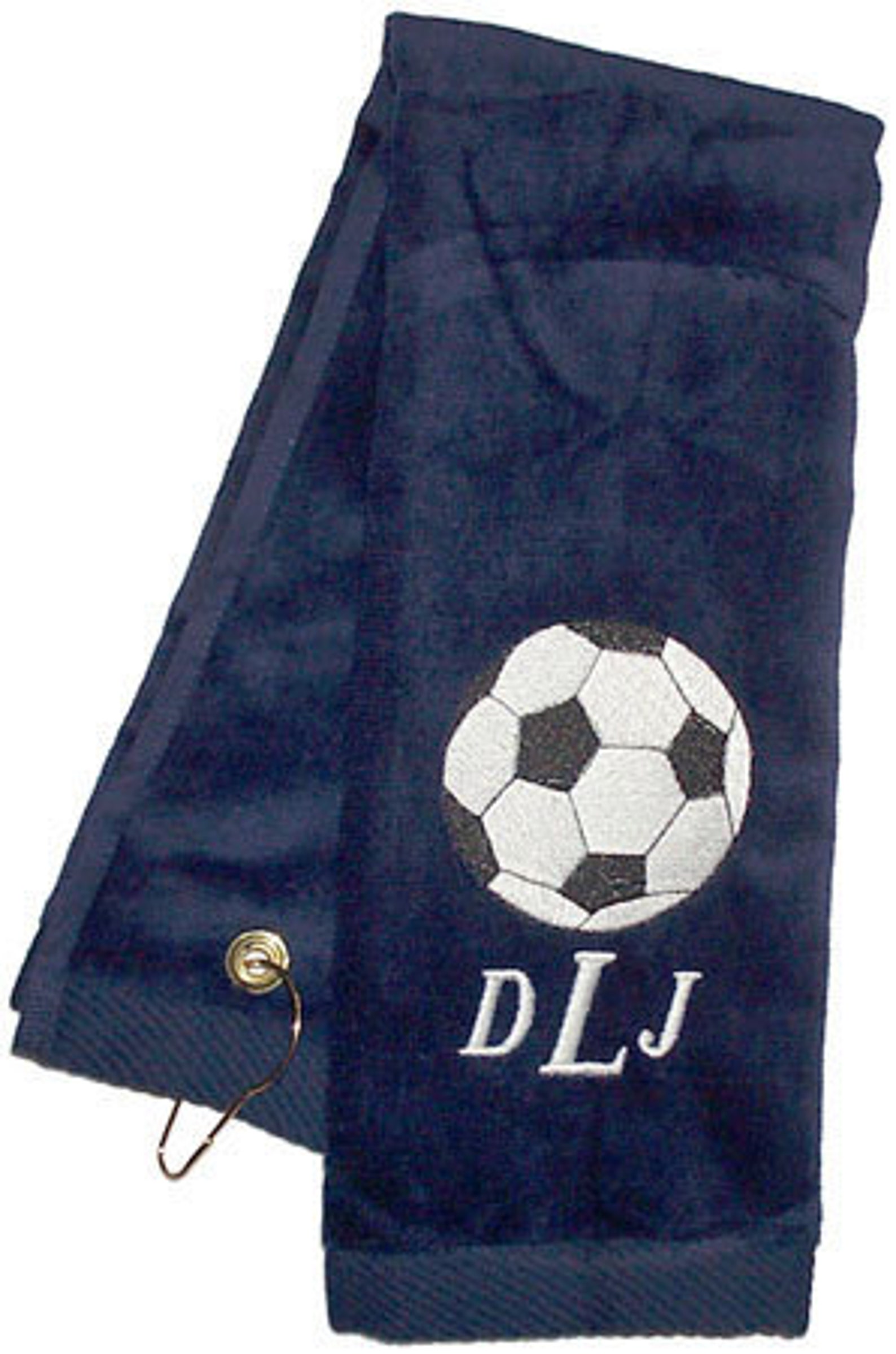 Embroidered and Personalized Sports Towel Soccer Golf Etsy