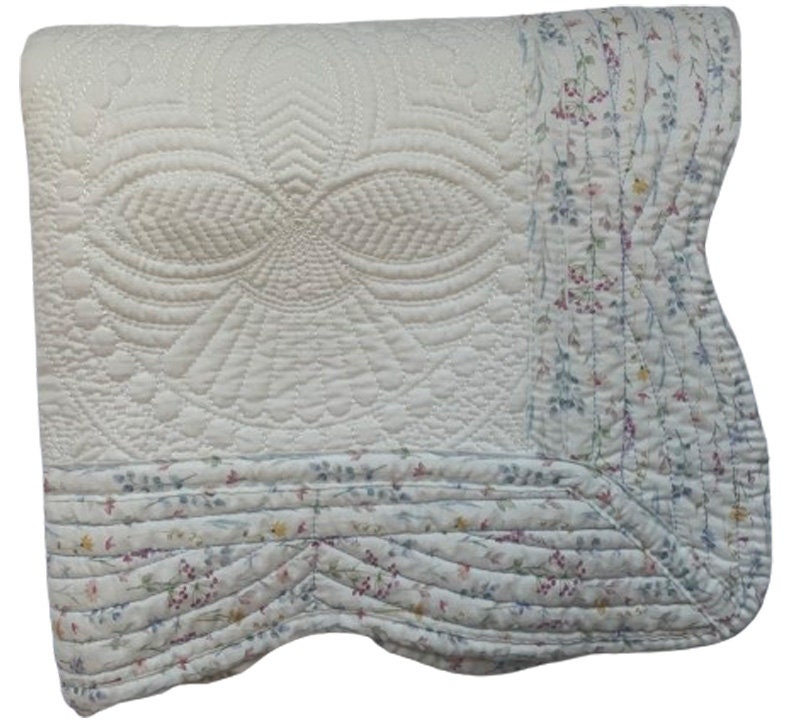 Wildflowers Quilted Throw Etsy