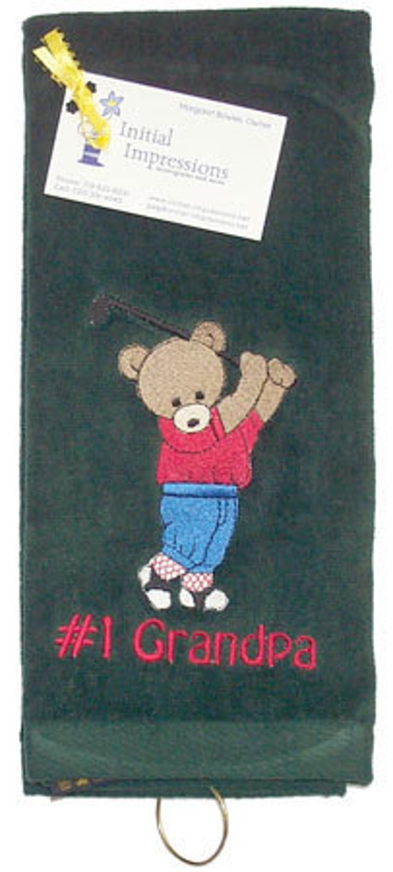 Asciugamani Sportivi Personalizzati E Ricamati Al 100% In Cotone - Asciugamano Da Golf Bianco - Italia - Foto 13