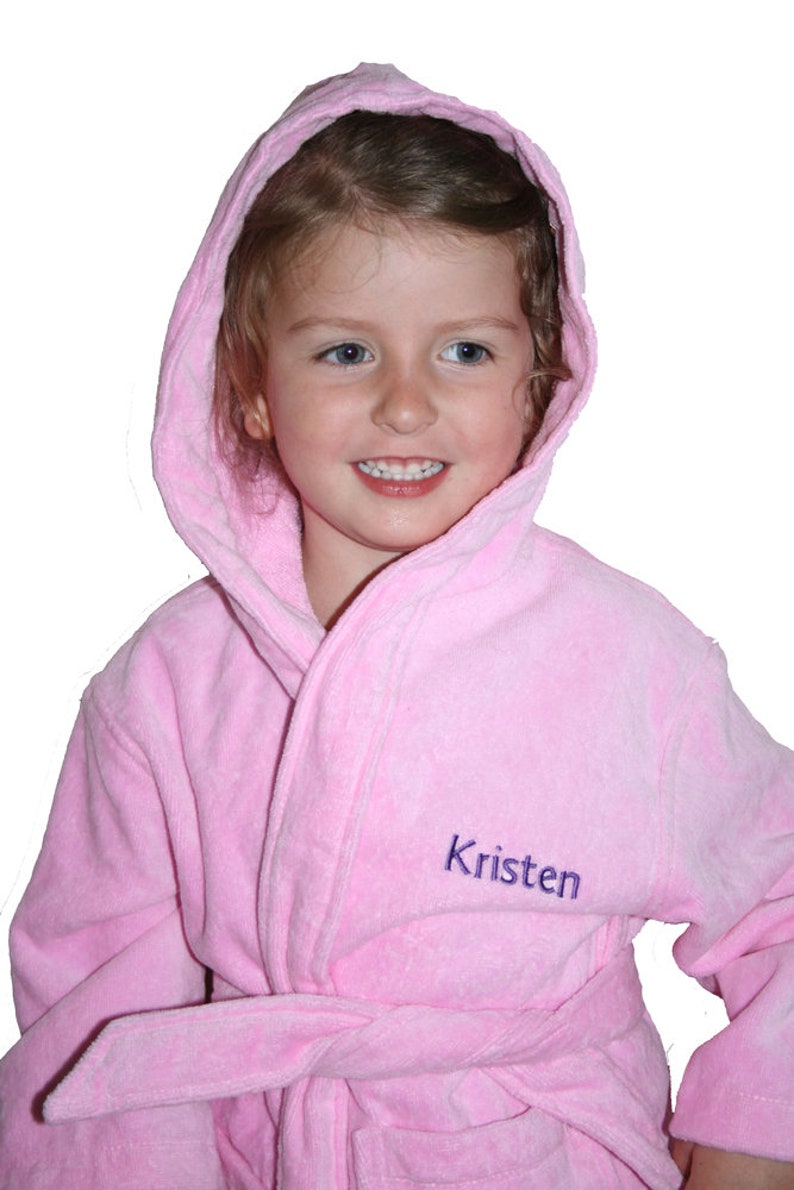 personalised cotton bathrobe