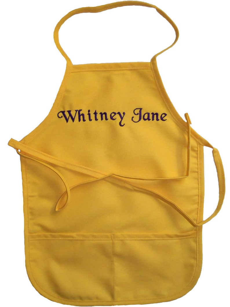 Hunter Child/'s Apron with Name Embroidered Personalized