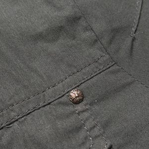 Vtg Versace Jeans Couture Black Shirt, Medusa Head Buttons, Men’s Size L, Made in Italy image 11